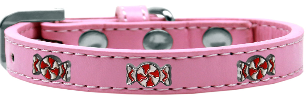 Peppermint Widget Dog Collar Light Pink Size 14